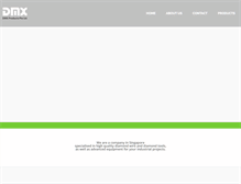 Tablet Screenshot of dmxproducts.com